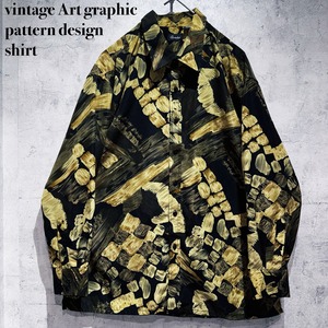 vintage Art graphic pattern design shirt