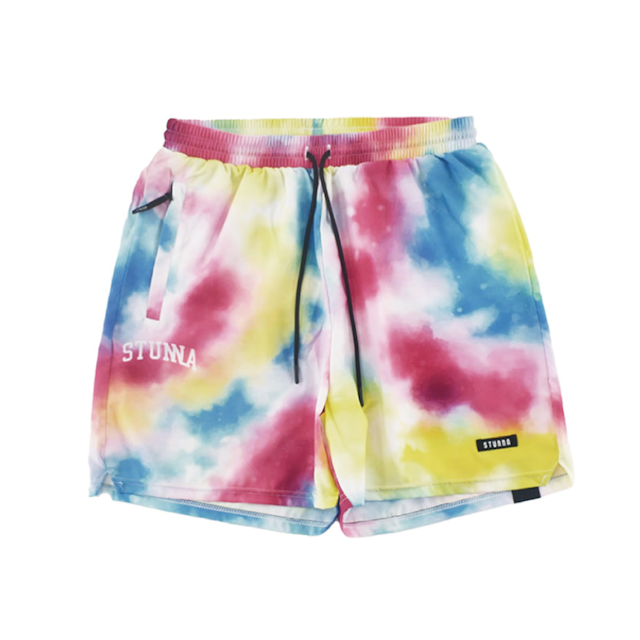 Tie dye shorts : circle