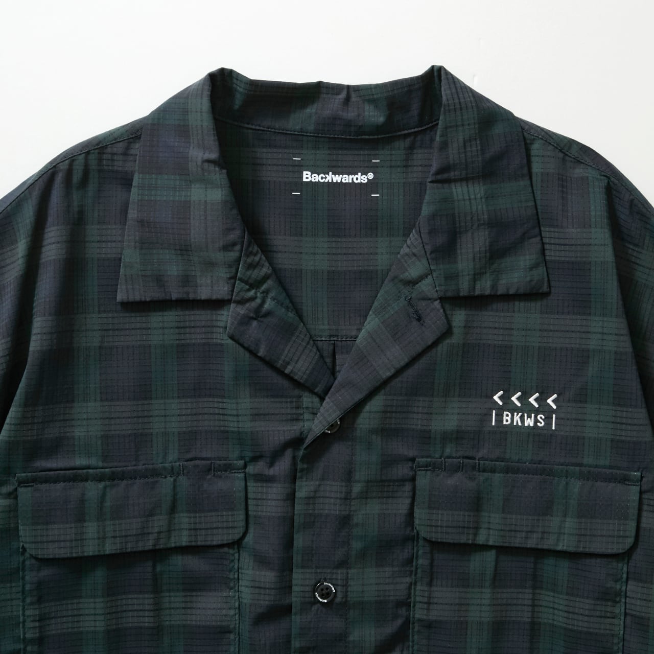Backwards / Rip Open Collar Shirts 開襟シャツ Airflow Open Collar Shirt S/S SE_611-22005-131 | Backwards