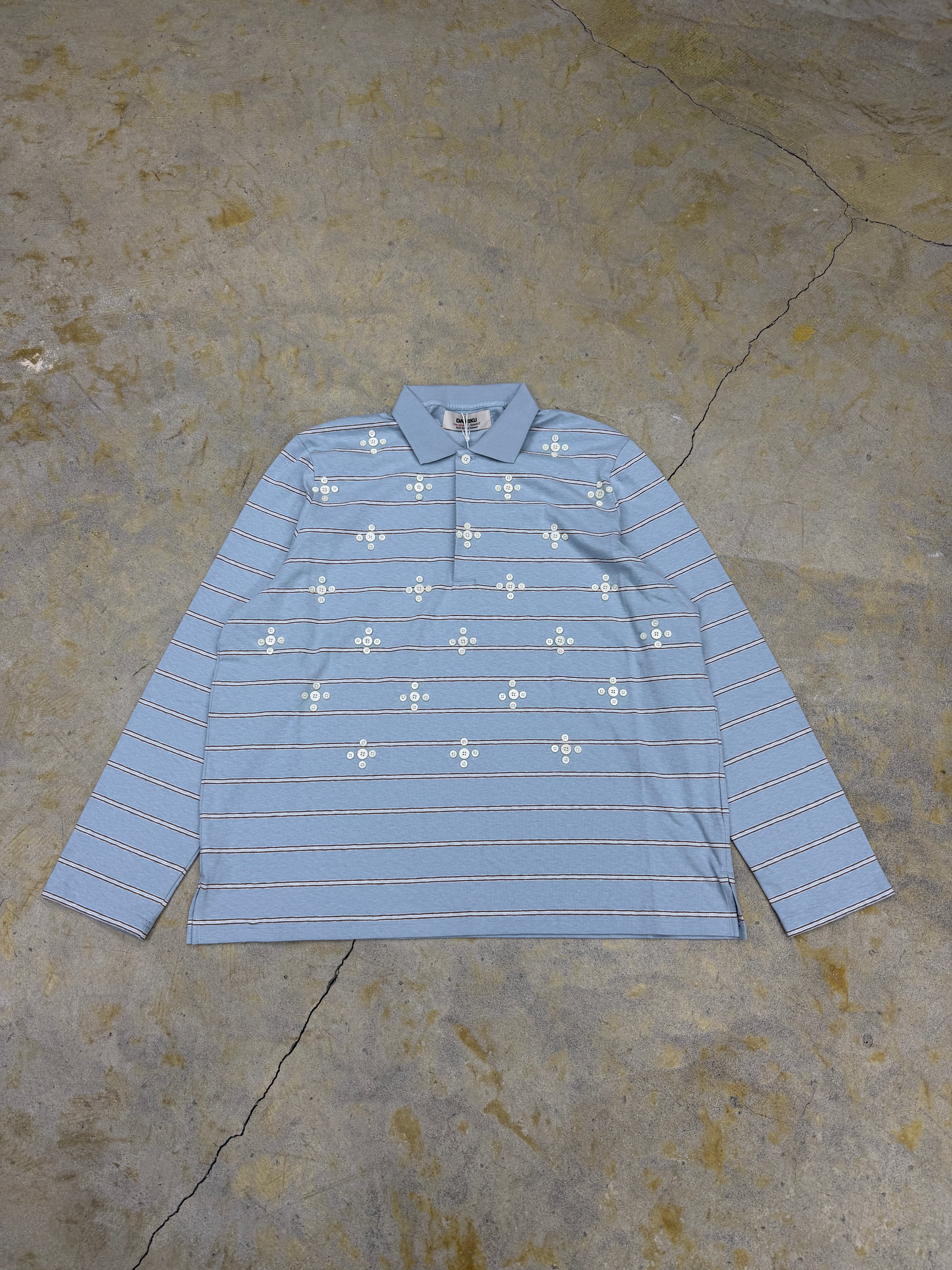 DAIRIKU | BenjaminButton Border Skipper Tee | Aqua | HOWDAY