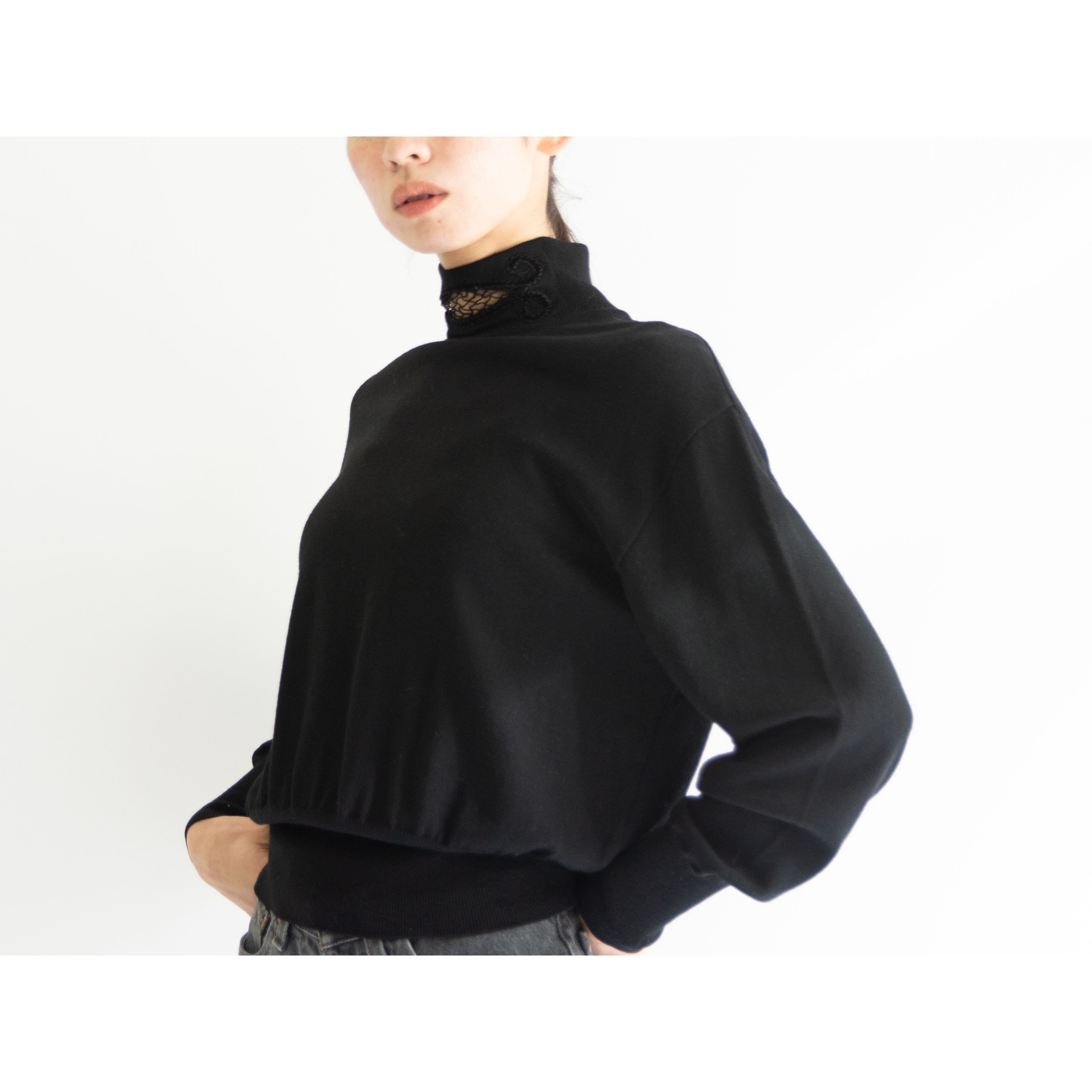 【Laurel ESCADA】Made in Italy 100% Wool High Neck Sweater（ローレル エスカーダ イタリア製ハイネックウールセーター ニット）