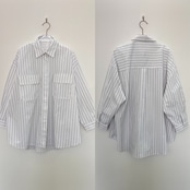 cotton stripe over SH/white