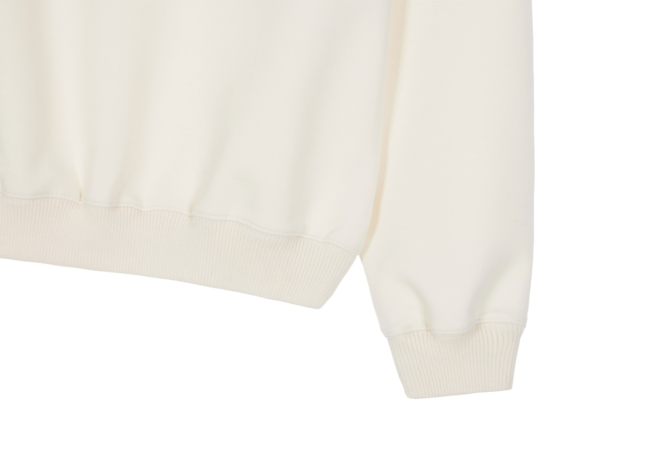 GOXO ゴーエックスオー ユニセックス スウェッグカートクルーネックマンツーマンウーマン クリーム