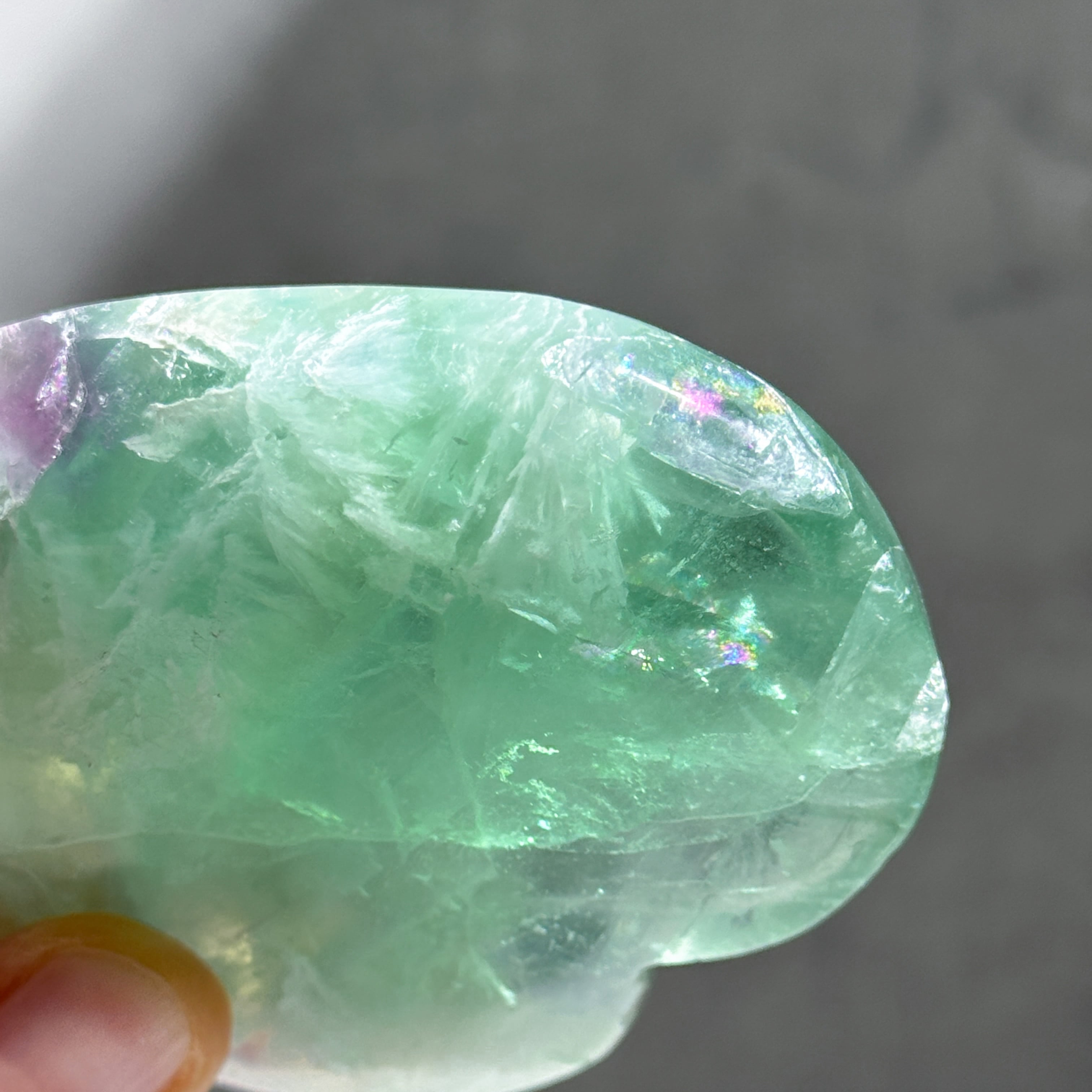 ❤️✨エンジェルフェザーフローライト✨❤️ エンジェルフェザーフローライトハート 25◇ Angel Feather Fluorite