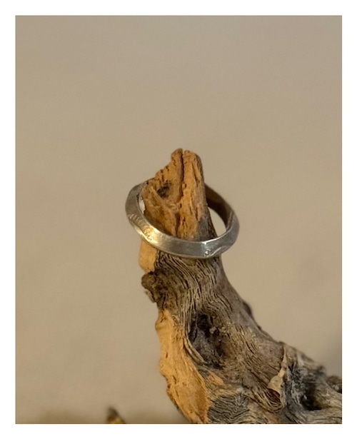 Navajo Carinated Silver Band Ring (c. 1930–1940s)