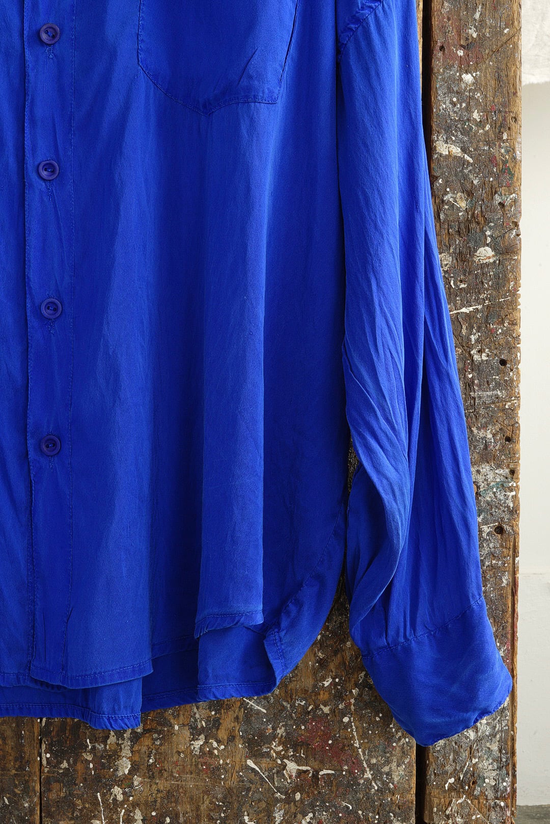 CHEZ VIDALENC - SILK SHIRT AXL / HYDRANGEA | Brownie