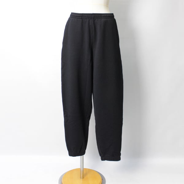 awasa アワサ スーピマエイジングコットンスウェットパンツ black aws3