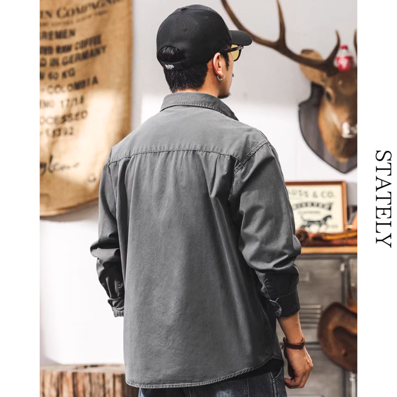 Vintage ピンストライプ シャツ_T150・画像3