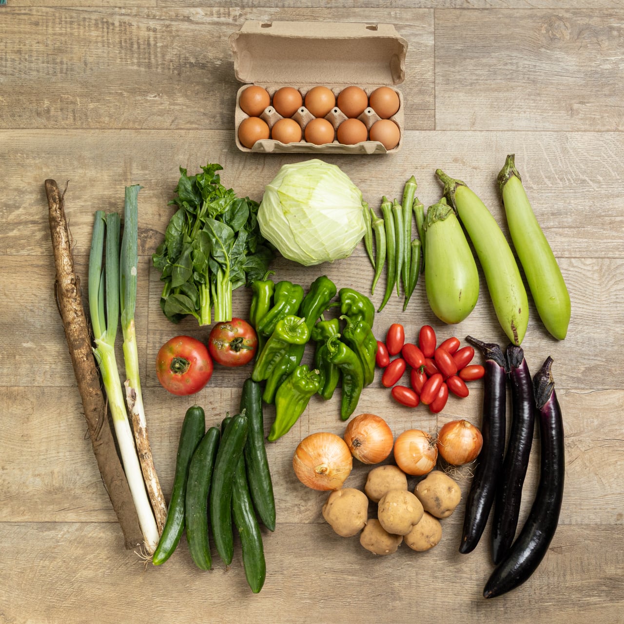 実践技術百科・前菜、小鉢、盛込、春夏秋冬4巻セット 1回お届け【お試しセット／旬のおまかせ野菜 Mサイズ】 | 旬の