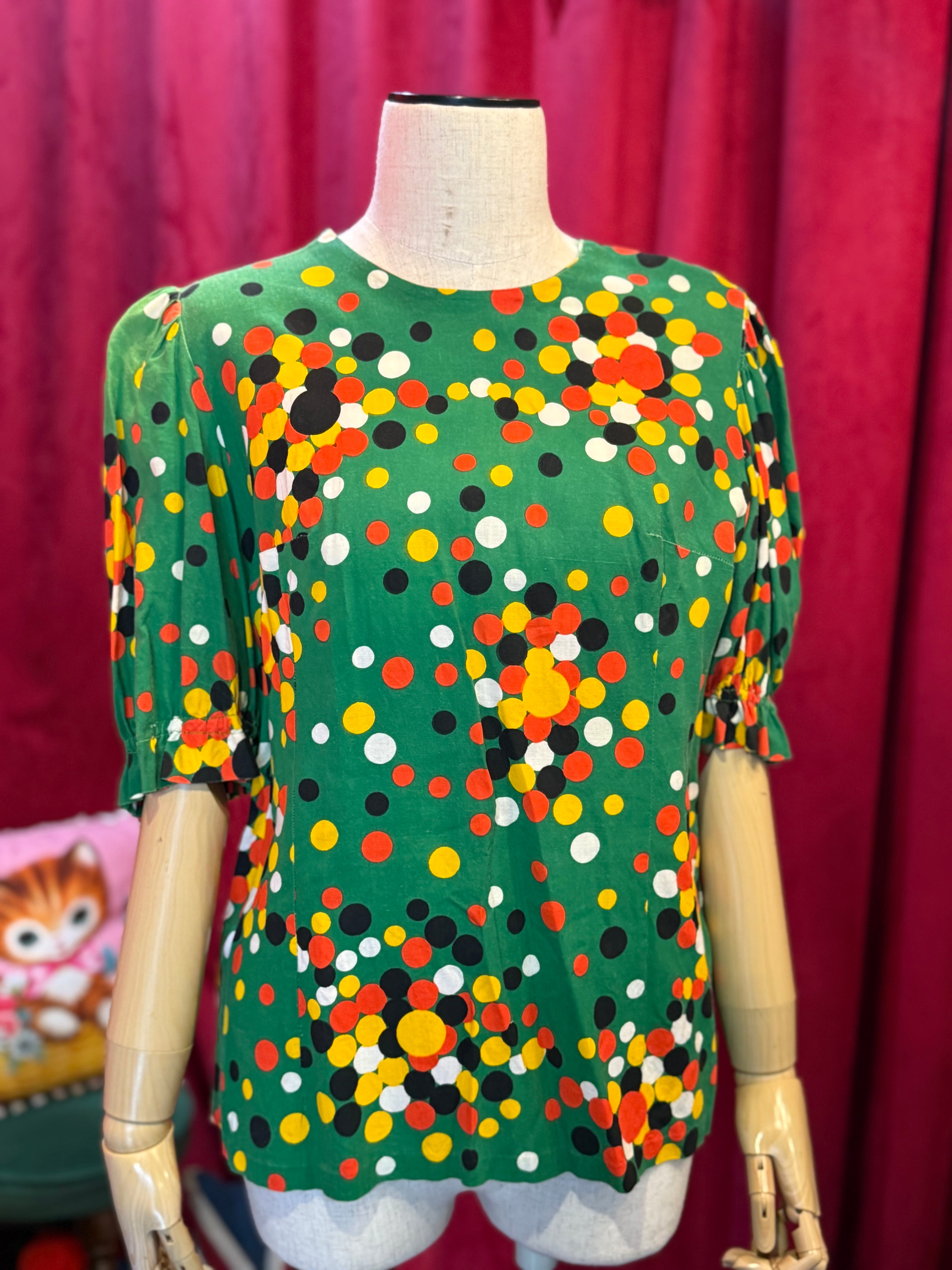 英国 60’sVintage ブラウス