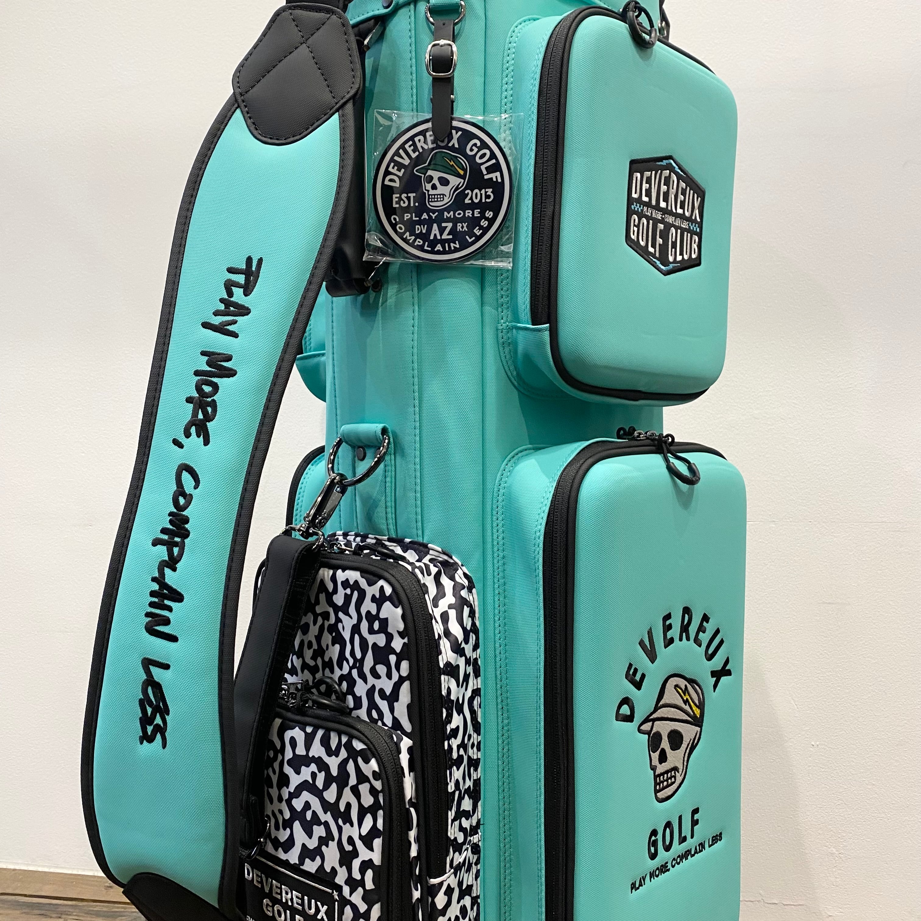 DEVEREUX GOLF】ディープサイドポケットキャディーバッグ (AQUA
