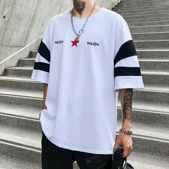 全2色 Tシャツ カットソー プリント カジュアル ストリート 