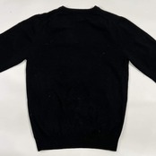 カシミヤ100% HILTON ヒルトン Vネック ニット セーター M/ブラック メンズ