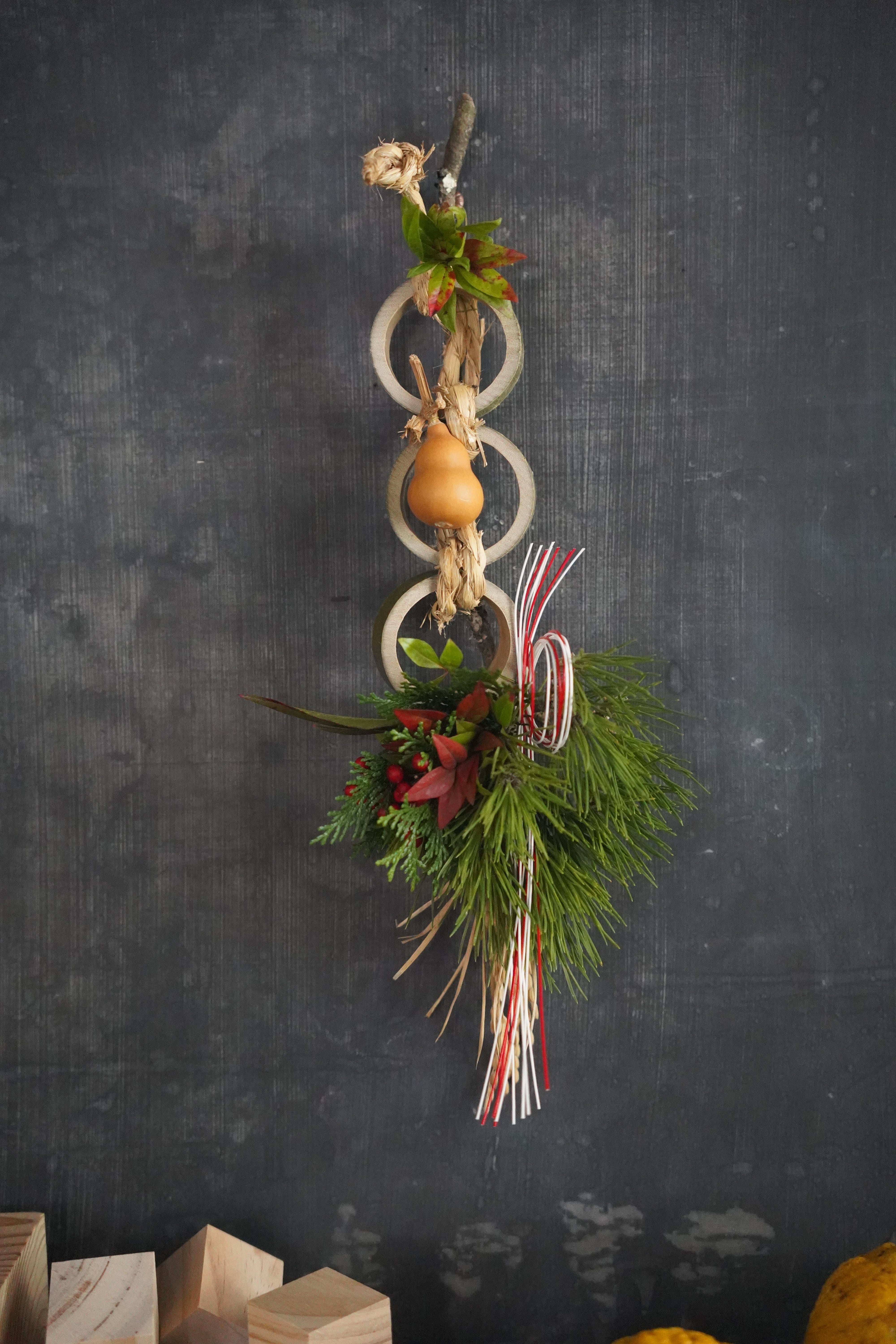 2025お正月飾り I(竹三連） | hanadokei