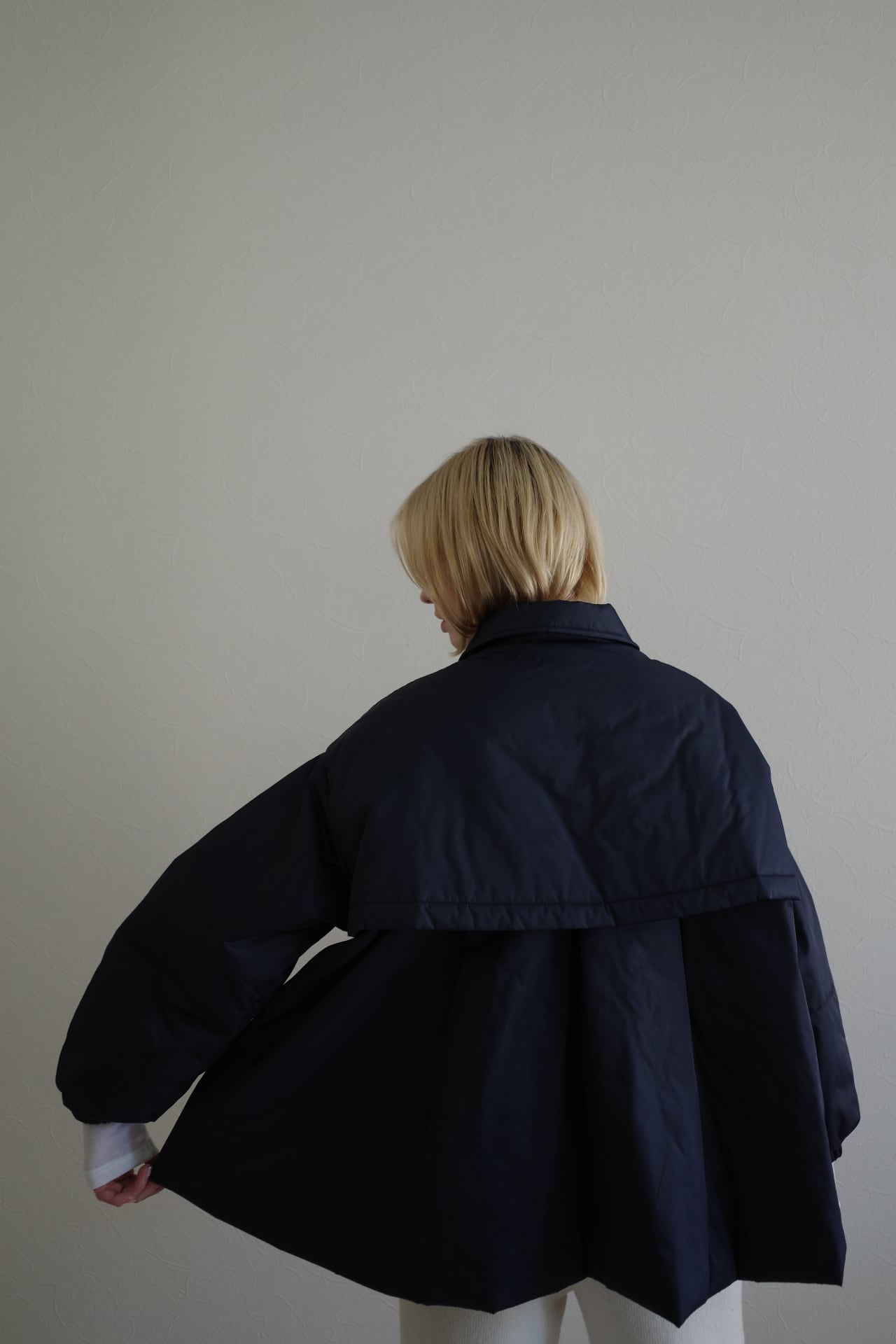 撥水 tent batting light blouson (navy) | e L L a