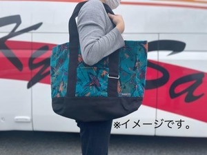 KyuSanKo　トートバック　ターコイズブルー（アップサイクル商品）
