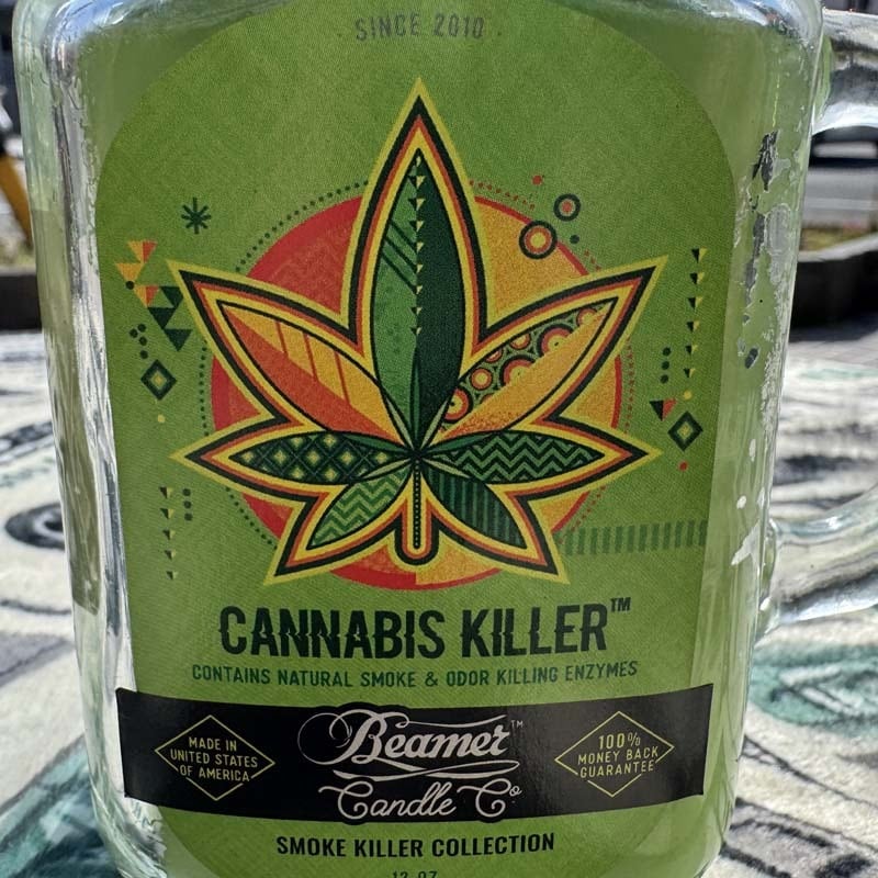 アメリカで話題の消臭キャンドル Beamer 12oz Cannabis Killer Scented