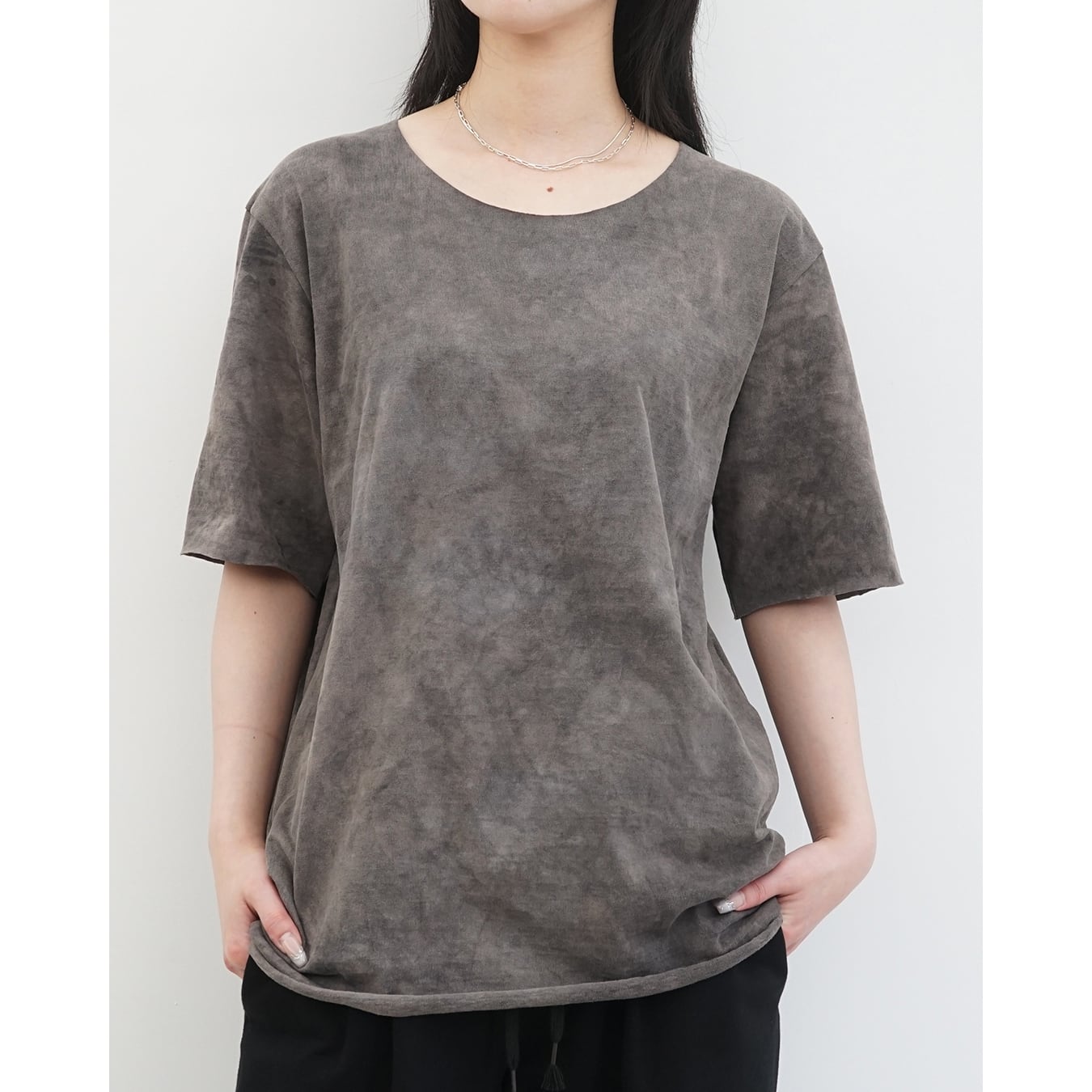 The Viridi-anne] (ザヴィリディアン) VI-3868-01 Cotton jersey L/S T