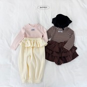 【取寄/韓国直送】BAYVERY  もちもちTシャツ（2枚セット）｜秋服｜韓国子供服｜26/AT