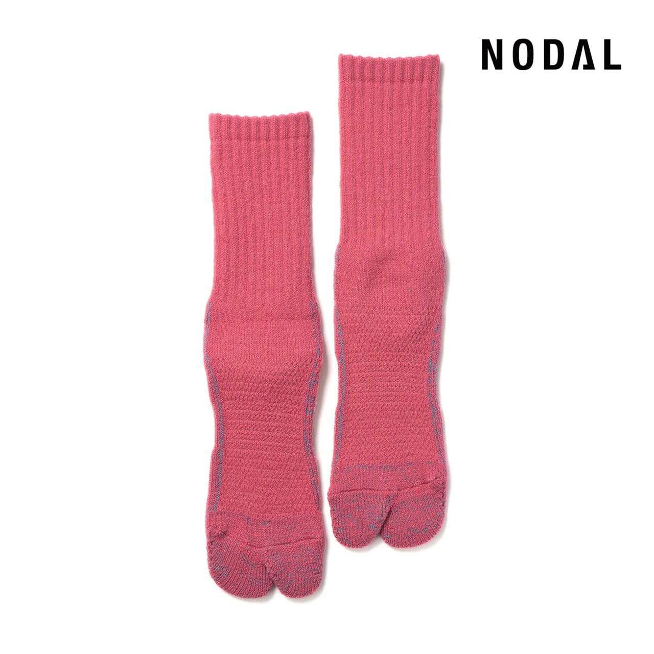 【DM便190円】NODAL 84N Wool Long Socks(Cherry Pink) ウールロングソックス