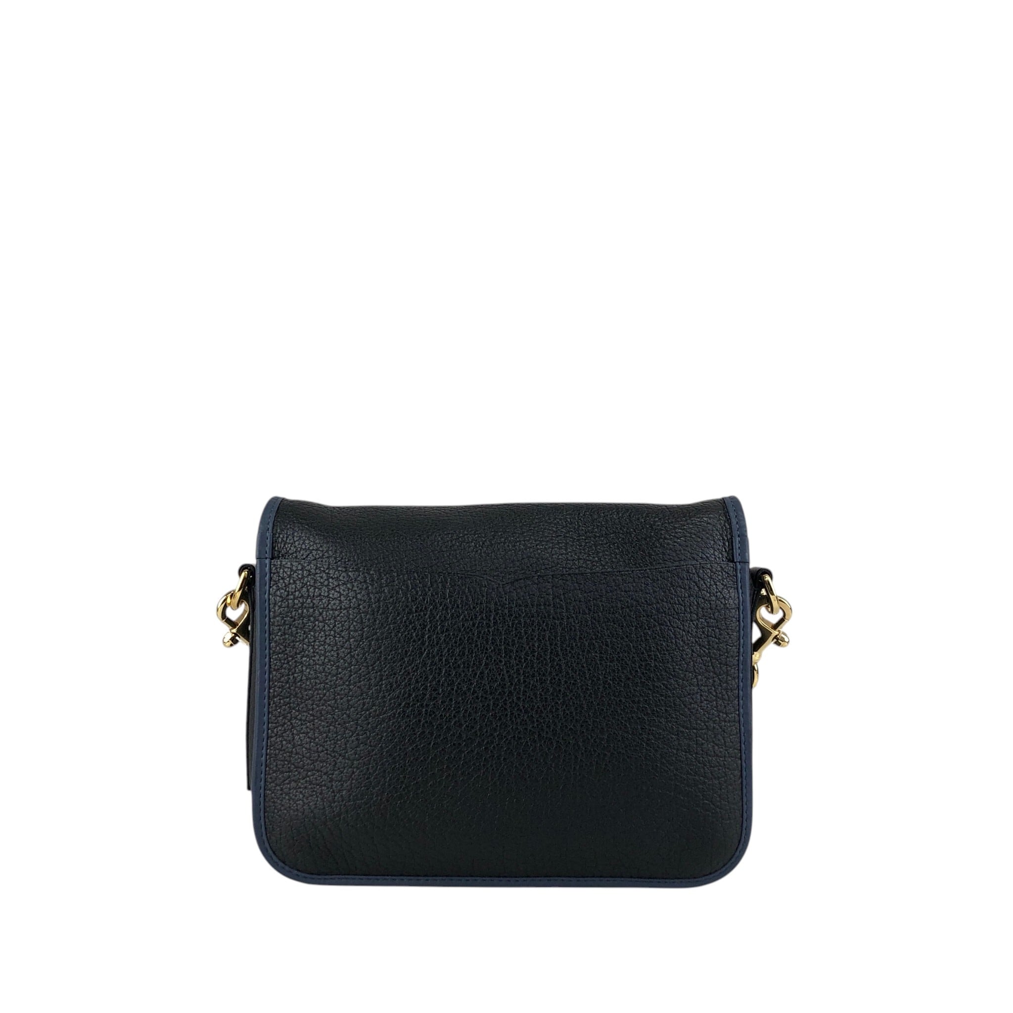 LOEWE ロエベ ショルダーバッグ ネイビー×ブラック アナグラム レザー