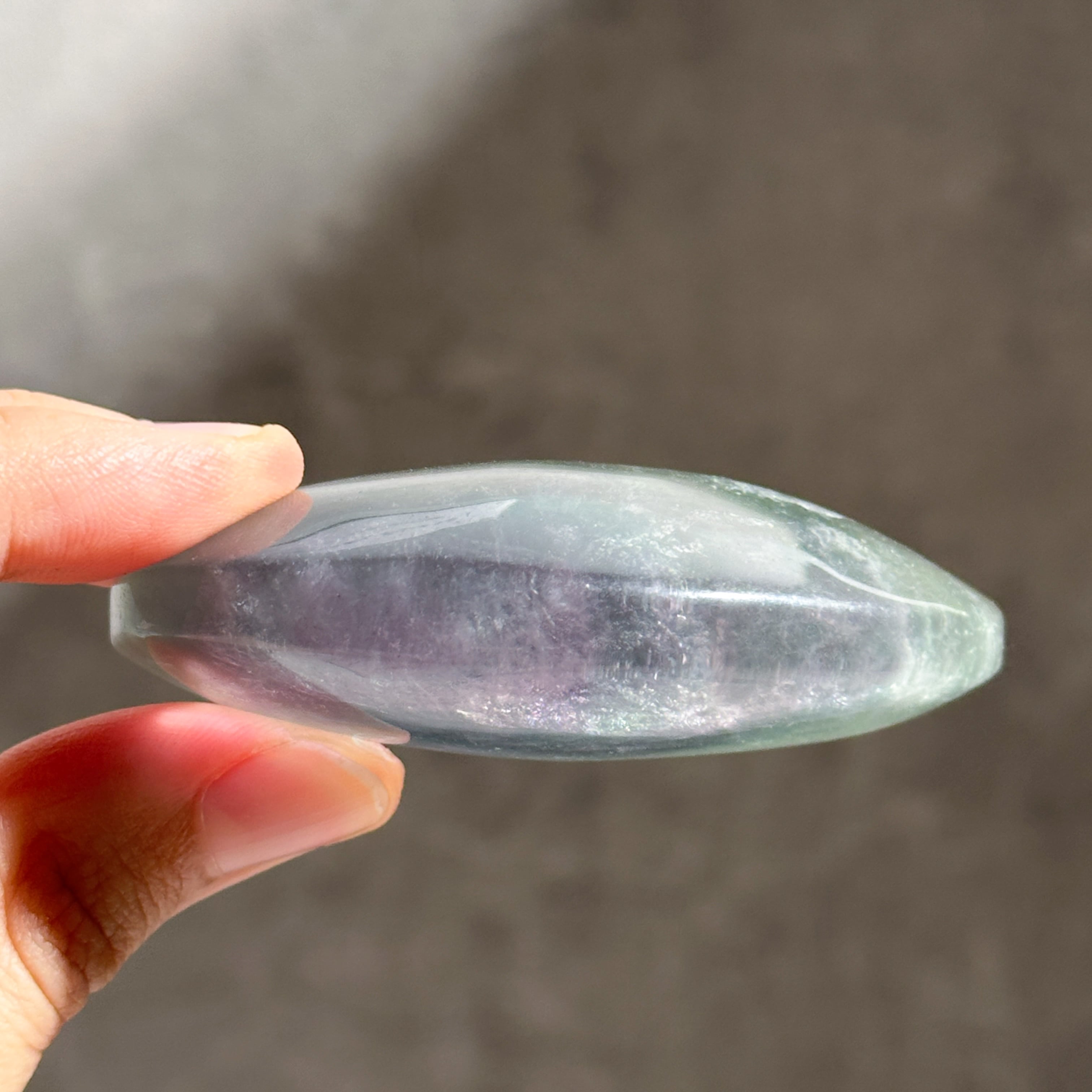 レインボーフローライト パームストーン03◇ Rainbow Fluorite