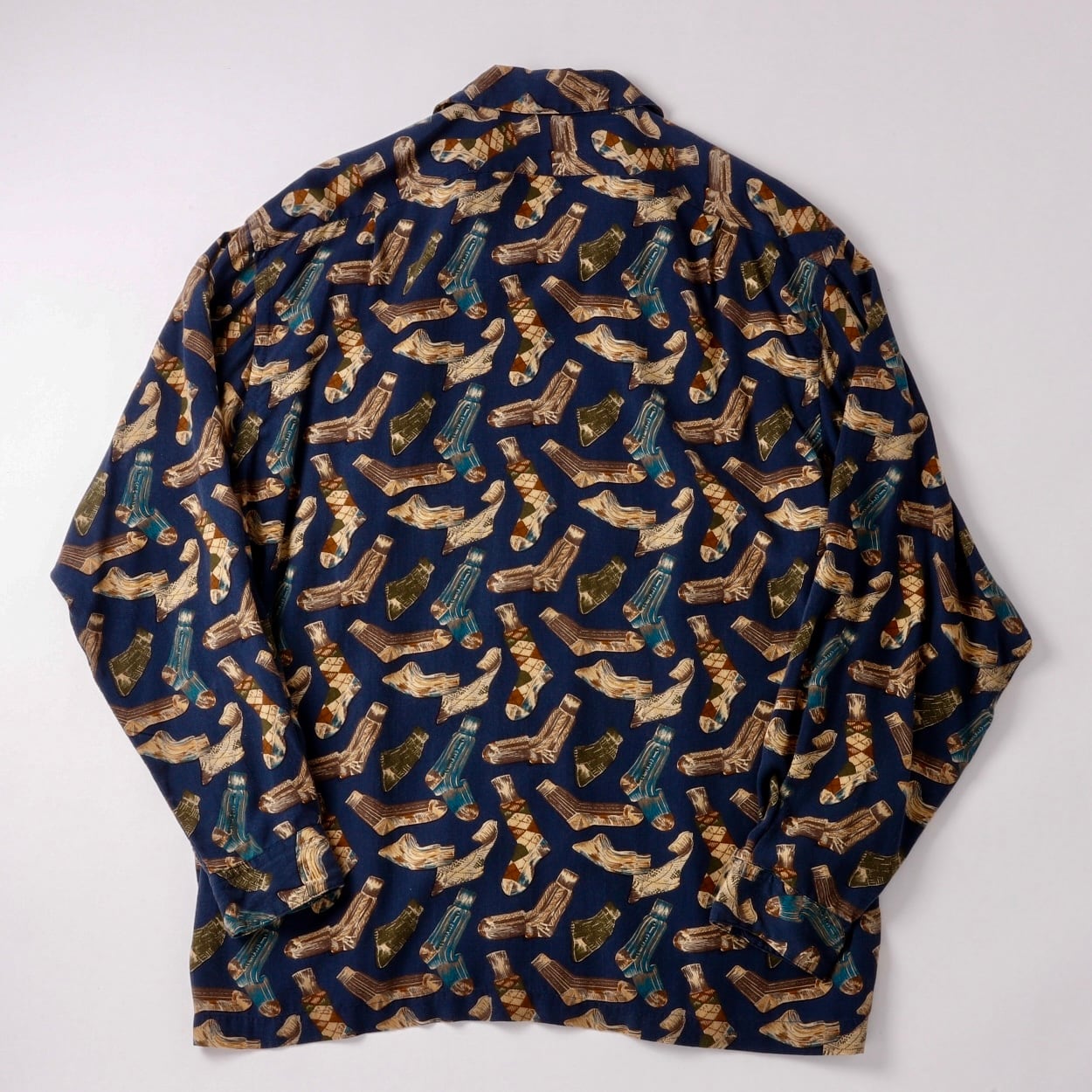 極美品】90s Ralph Lauren special rayon open collar shirt big size