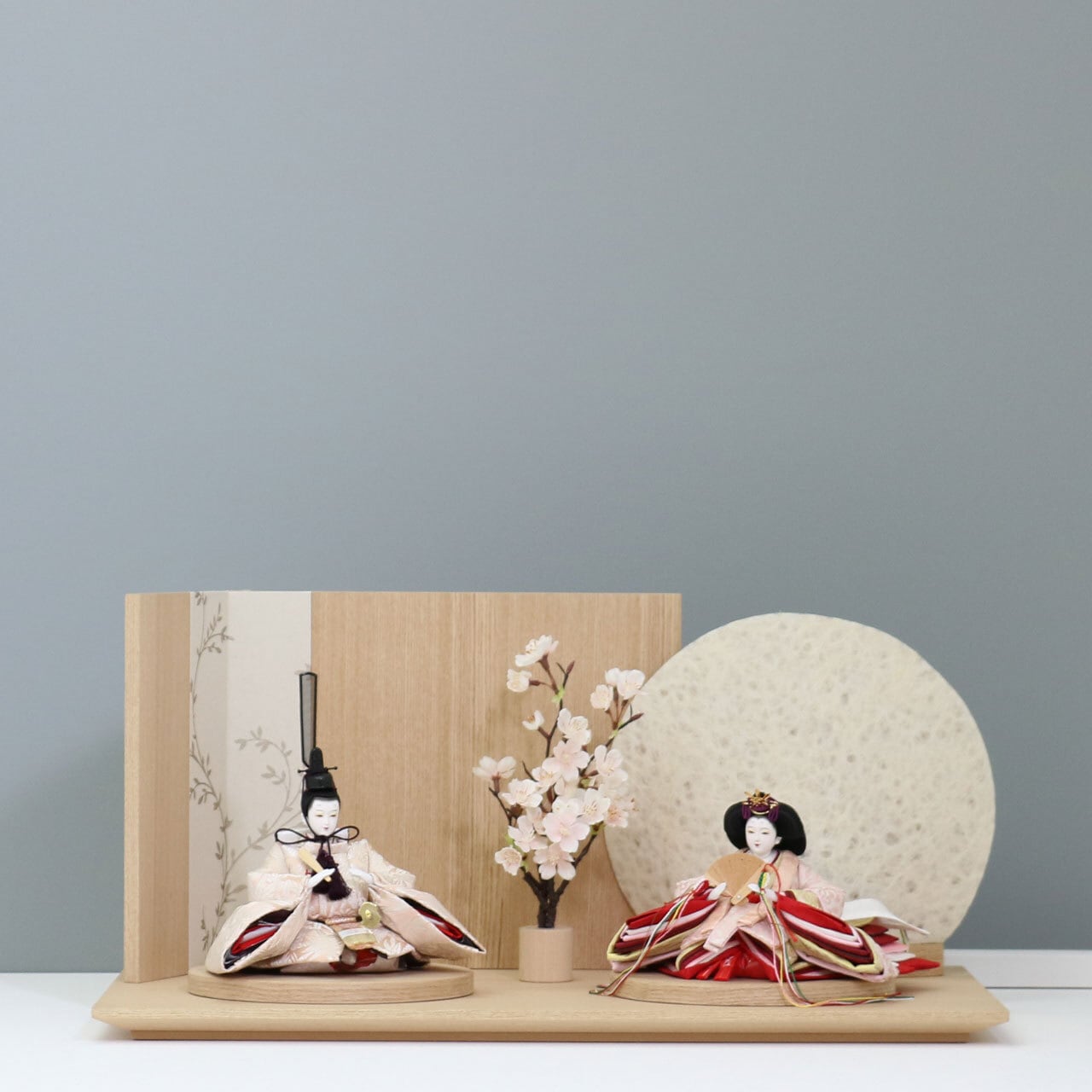 ピーカブーひな人形 ベーシックシリーズ 親王飾り 【春の詩】 ひな人形