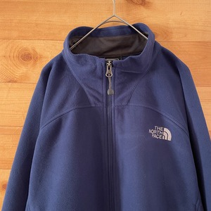 【THE NORTH FACE】フリース ジャケット WINDWALL デナリジャケット 中間着 ワンポイントロゴ 刺繍ロゴ バックロゴ ジップアップ フルジップ L 防風 保温 ノースフェイス US古着