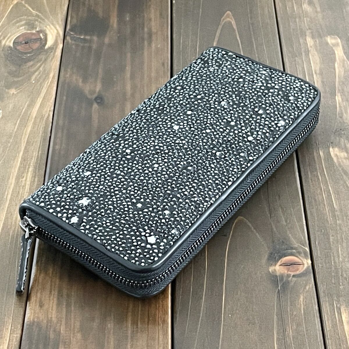 スタースティングレイ × リザード 長財布 ブラック | CUERO DELICADO