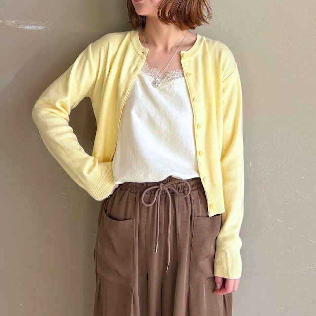 【 RED CHOP WORKS 】ベーシッククルーネックカーディガン