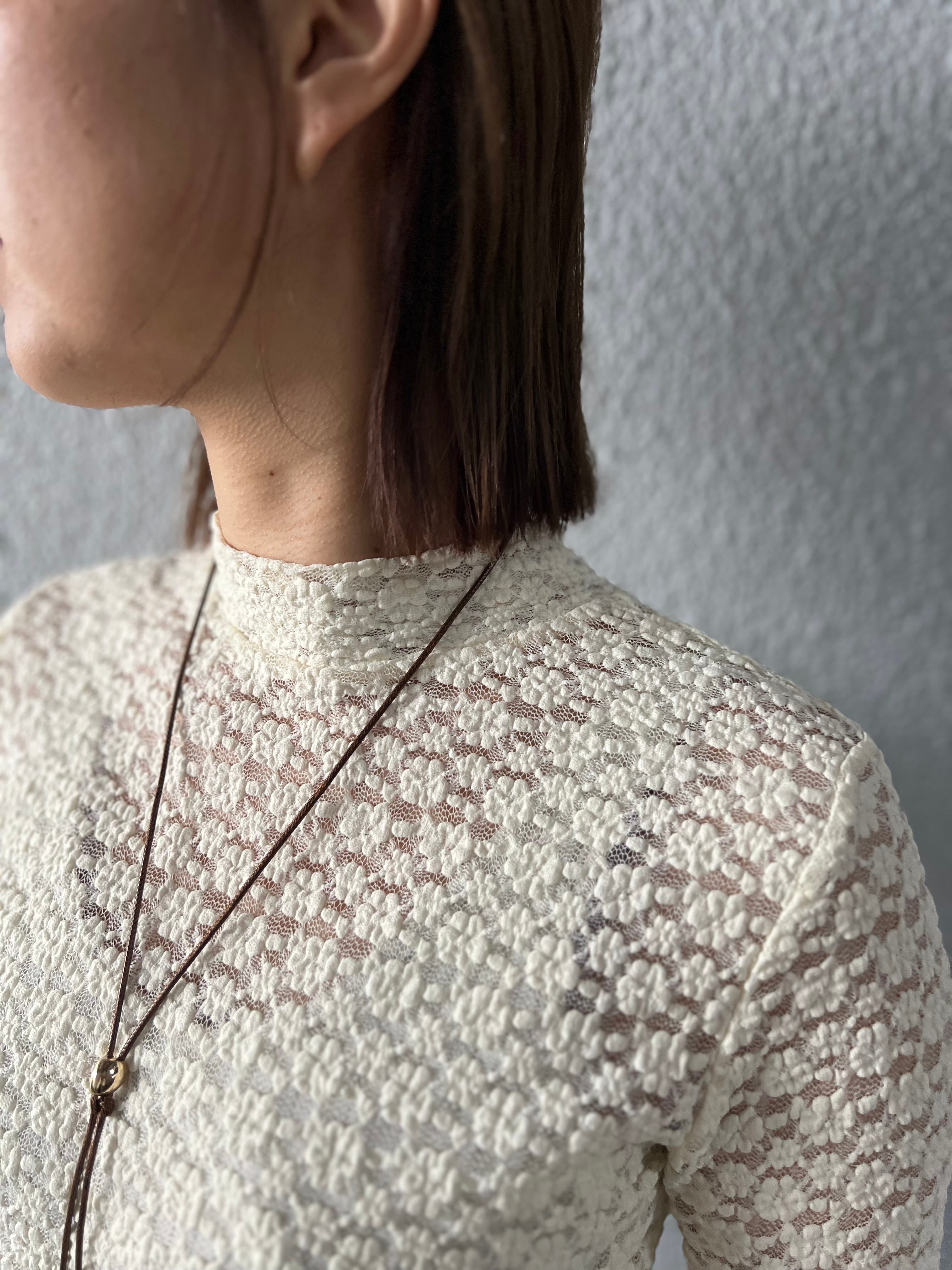 【SELECT】ストレッチレースプチハイネックPO 25-0685