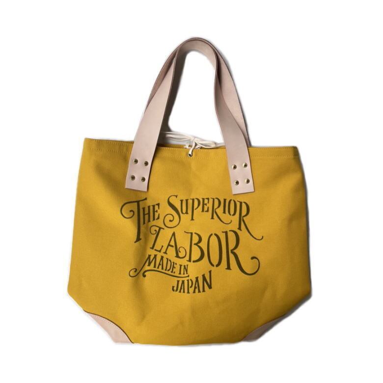 THE SUPERIOR LABOR オフホワイトペイント 本革トートバッグ SL0001-L engineer tote bag L