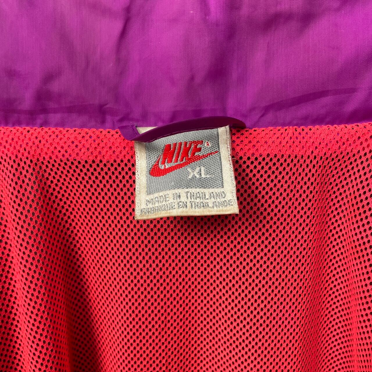90年代 NIKE ナイキ 銀タグ 袖ロゴプリント ナイロン ウィンド