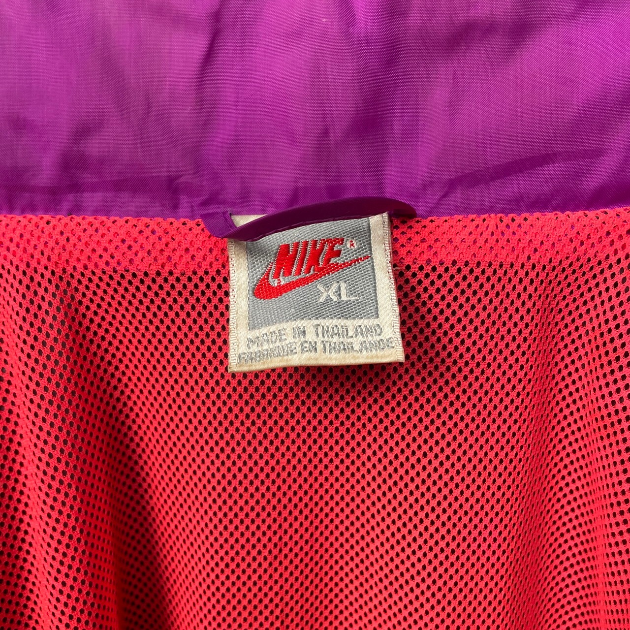 90年代 NIKE ナイキ 銀タグ 袖ロゴプリント ナイロン ウィンド 