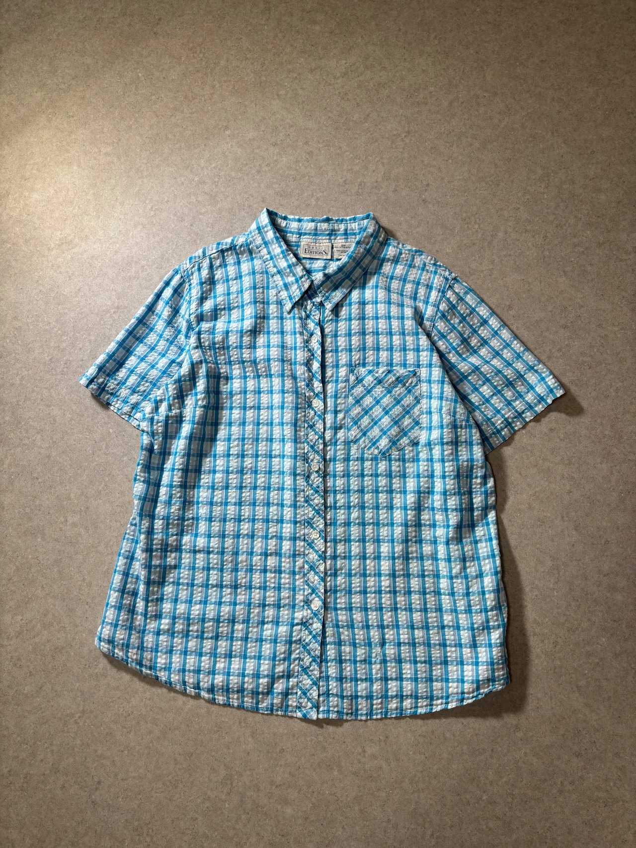 90s Basic Editions seersucker shirt