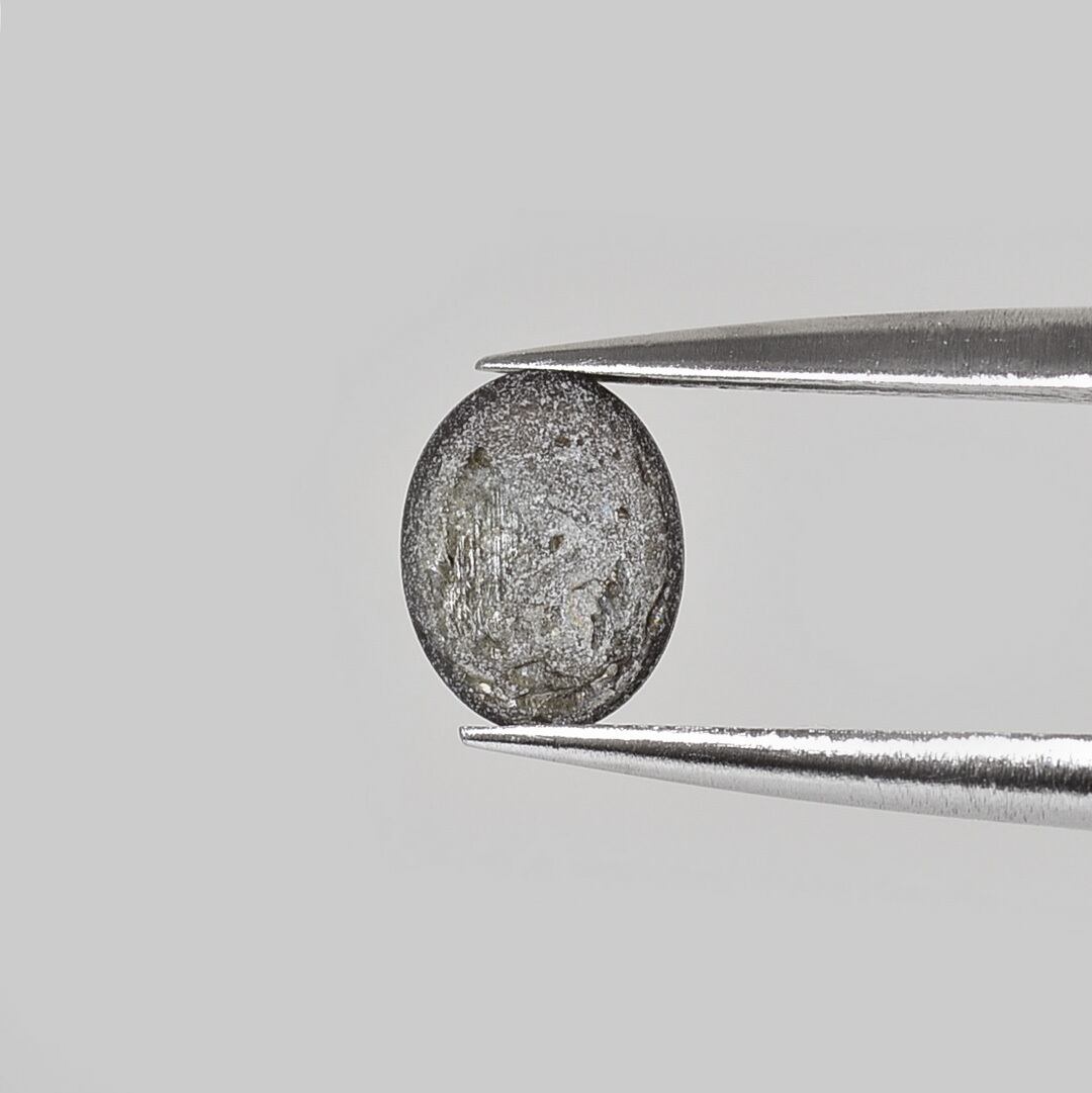 【再値下げ/美品】セルクリスタル +コアボディサポーター 加工OK ブラックスターサファイア 0.89ct ルース オーバル