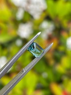 ラグーントルマリン クラシックエメラルドカット 6.4x4.5x3.7mm, 0.79ct, ナミビア産