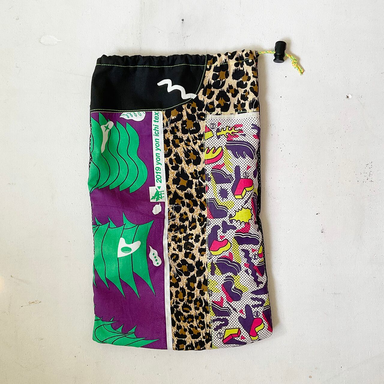 Patchwork drawstring bagS 巾着 アーツアンドサイエンス｜レディース 