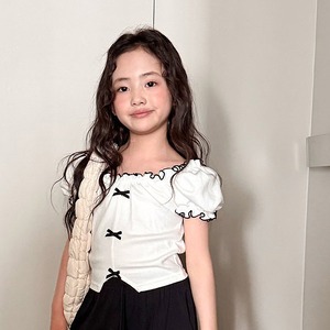 【予約商品】ribbon shoulder tee