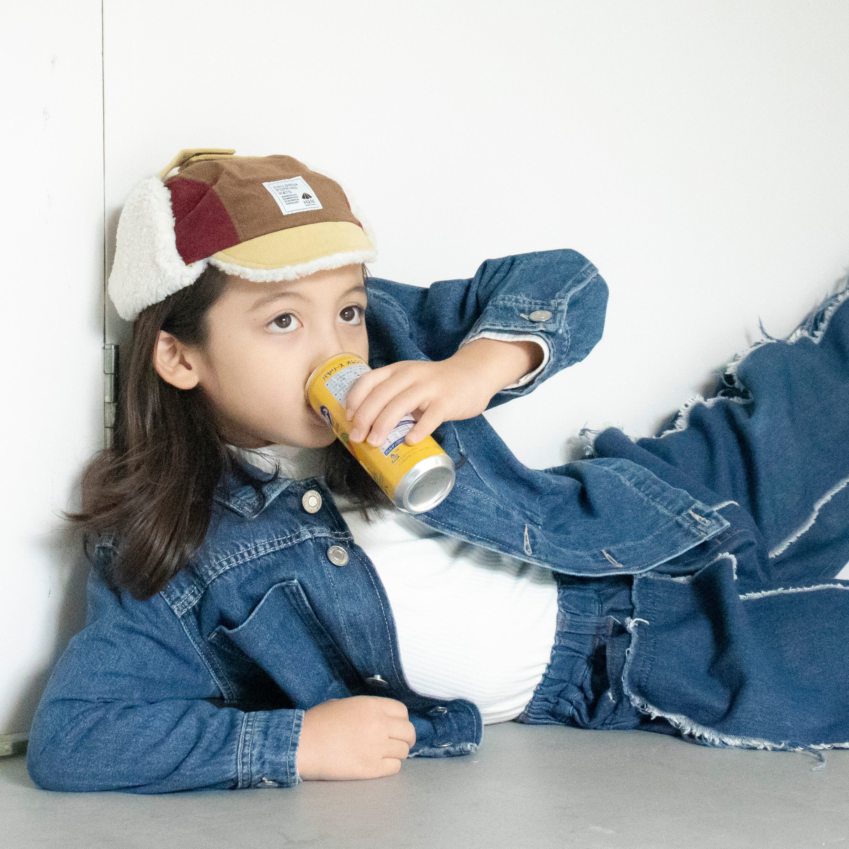 パイロットキャップ【マルチレモンイエロー】ブランド 子供 帽子