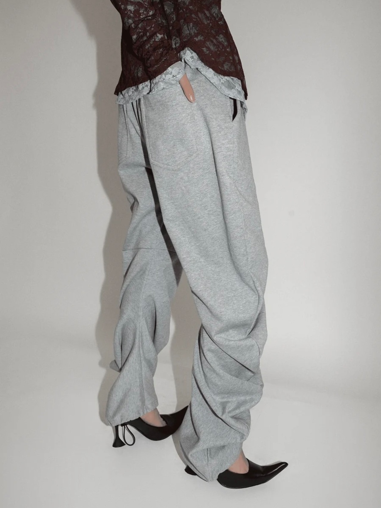 【26AW | WOMEN】POOLDE プールデ / スウェットパンツ /Liquid Sweat Pants　PLD-26AW-PT03 - 2