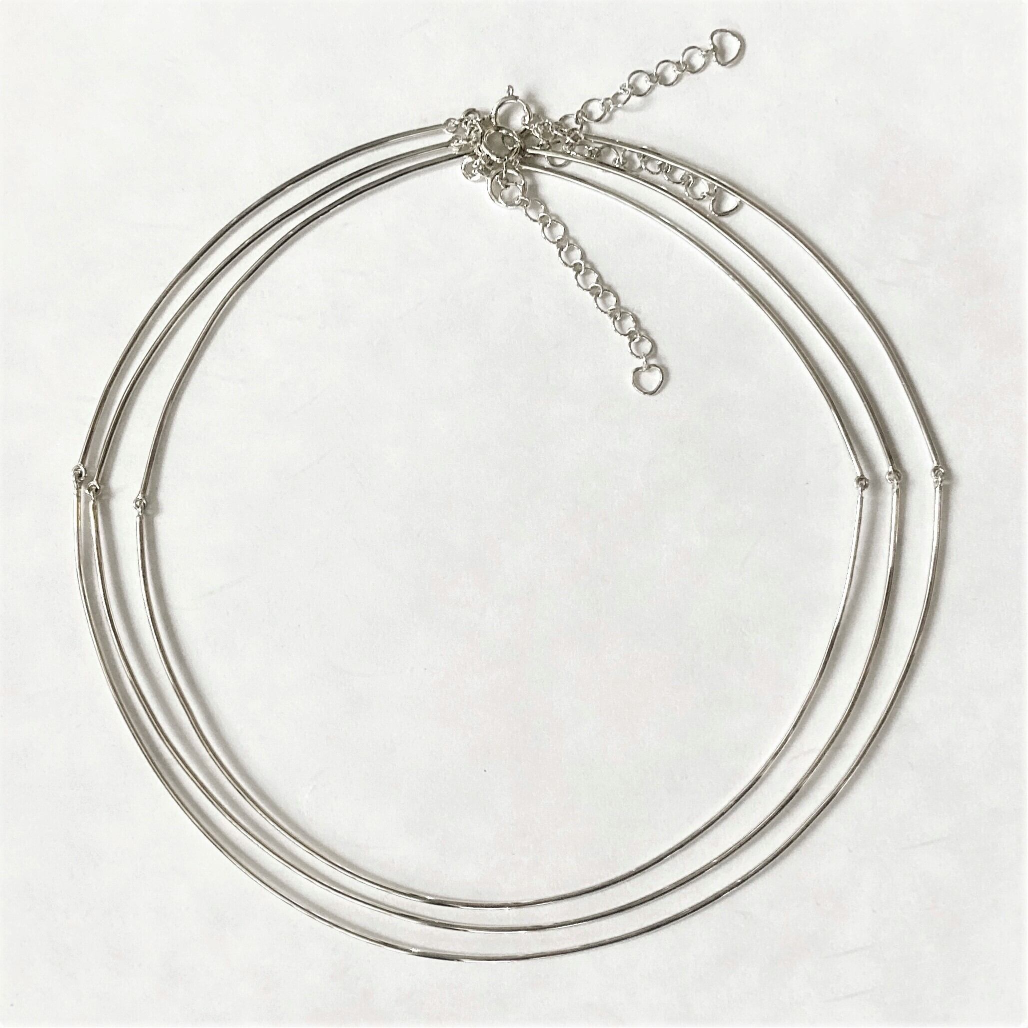 線径1.3mm ワイヤーネックレス（単品・ネックレスのみ） | 手作り