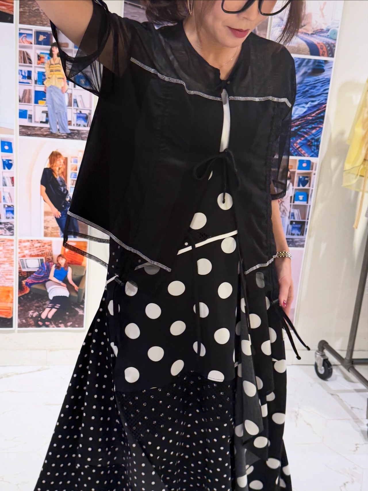 アウラアイラ AULA AILA DRAWSTRING CARDIGAN