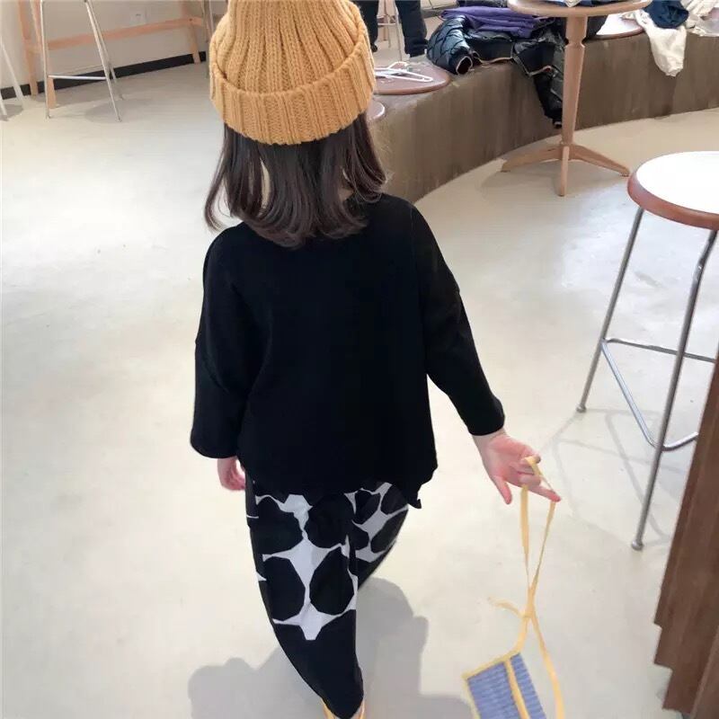 【即納】アシンメトリーなロングTシャツ｜海外子供服｜韓国子供服