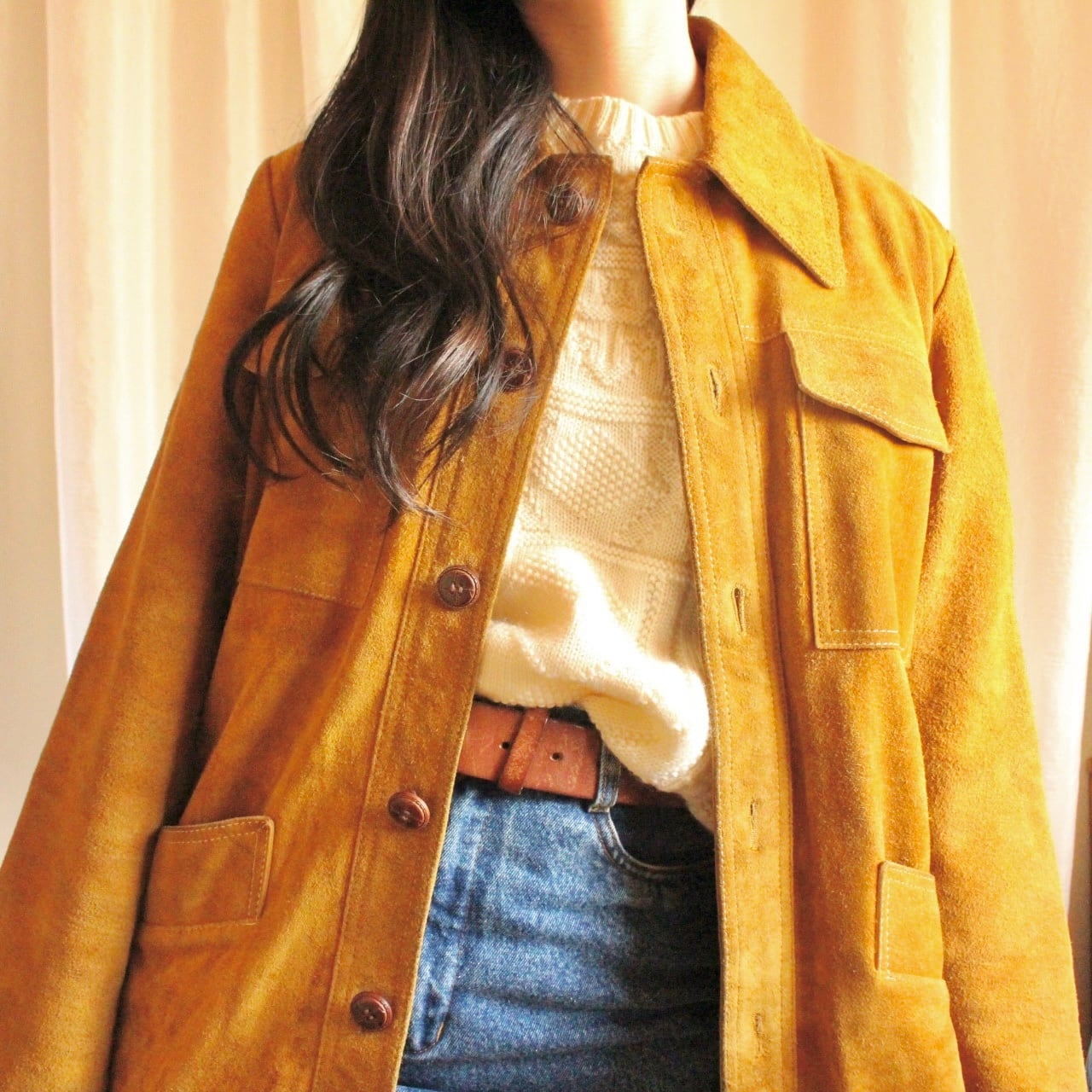 レザージャケット マスタードイエロー【793】