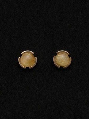 Quartz Pierced Earrings