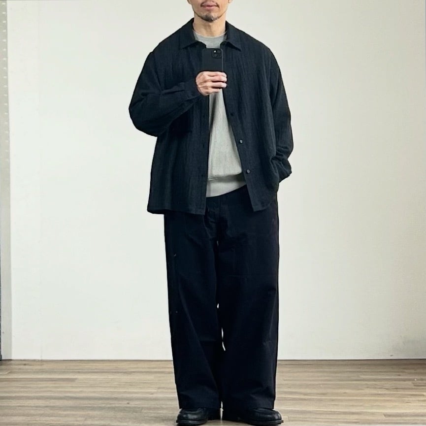 STILL BY HAND】WOOL SQUARE OVER SHIRT スティルバイハンド ウール