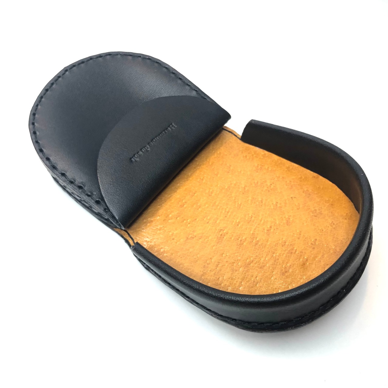 [限定]【COIN CASE】馬蹄型小銭入れ　ブッテーロ  黒