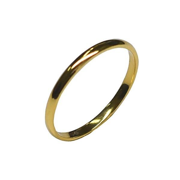18金指輪】甲丸リング17号 K18刻印あり シンプル細身デザイン | meilstudio